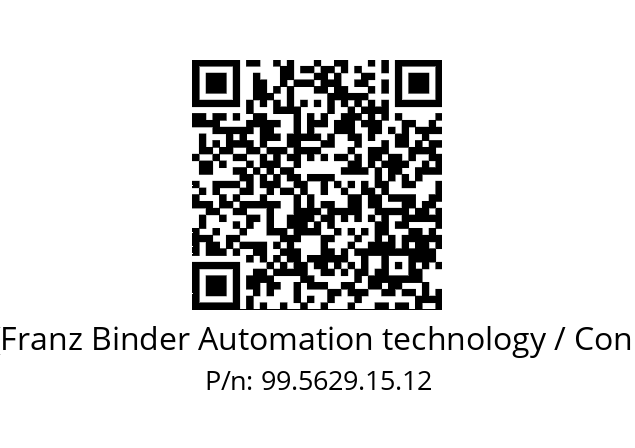   Binder (Franz Binder Automation technology / Connectors) 99.5629.15.12