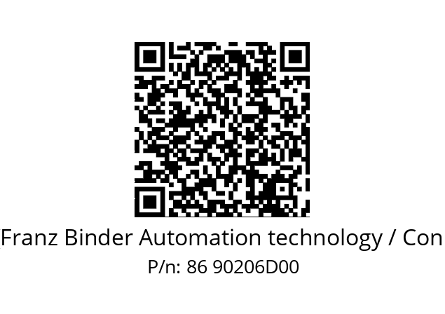   Binder (Franz Binder Automation technology / Connectors) 86 90206D00