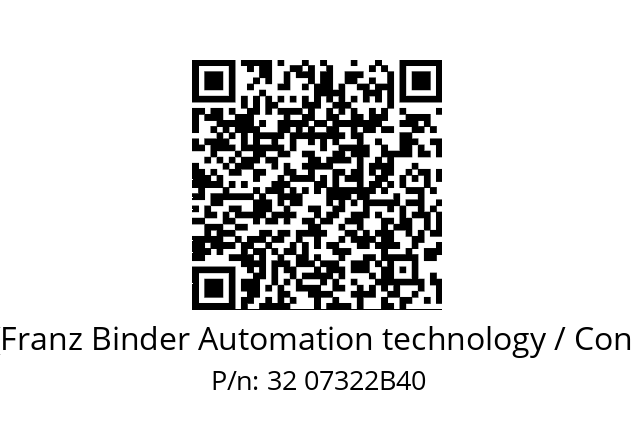   Binder (Franz Binder Automation technology / Connectors) 32 07322B40