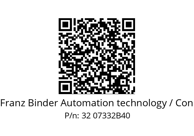   Binder (Franz Binder Automation technology / Connectors) 32 07332B40