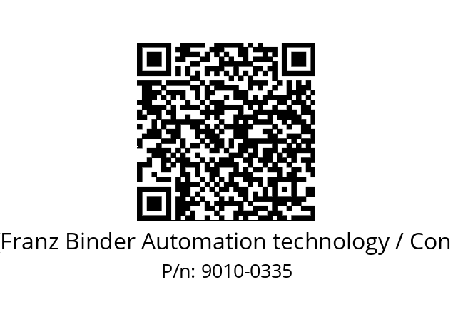   Binder (Franz Binder Automation technology / Connectors) 9010-0335