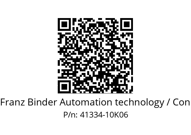   Binder (Franz Binder Automation technology / Connectors) 41334-10K06