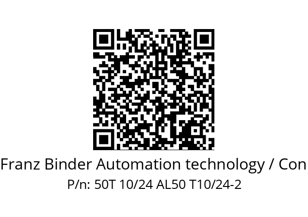   Binder (Franz Binder Automation technology / Connectors) 50T 10/24 AL50 T10/24-2