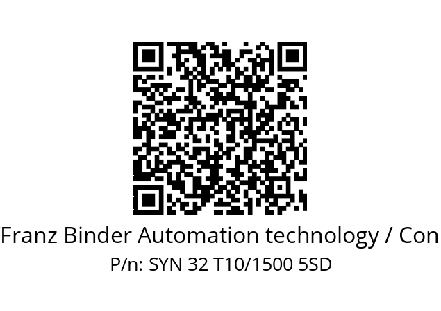   Binder (Franz Binder Automation technology / Connectors) SYN 32 T10/1500 5SD