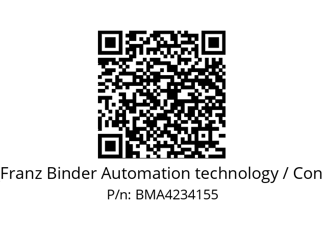   Binder (Franz Binder Automation technology / Connectors) BMA4234155