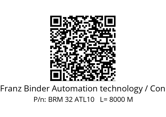   Binder (Franz Binder Automation technology / Connectors) BRM 32 ATL10   L= 8000 M