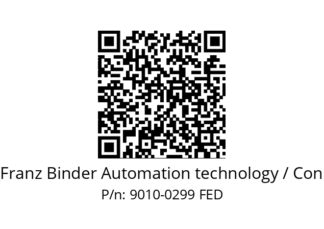   Binder (Franz Binder Automation technology / Connectors) 9010-0299 FED