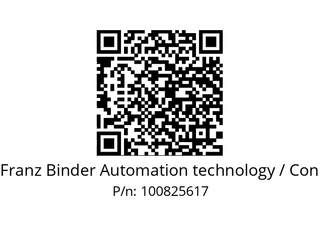   Binder (Franz Binder Automation technology / Connectors) 100825617