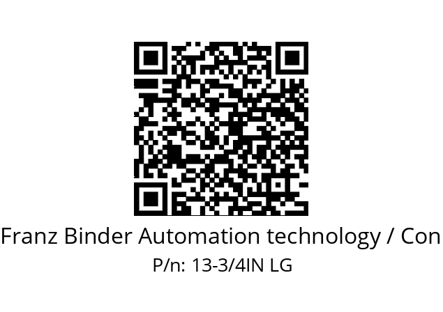   Binder (Franz Binder Automation technology / Connectors) 13-3/4IN LG