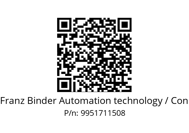   Binder (Franz Binder Automation technology / Connectors) 9951711508