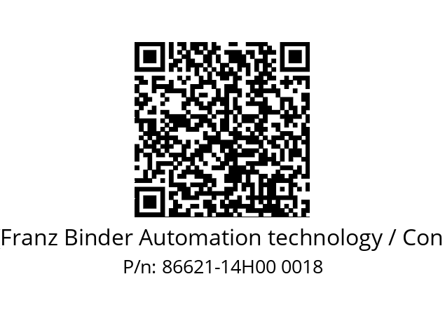   Binder (Franz Binder Automation technology / Connectors) 86621-14H00 0018