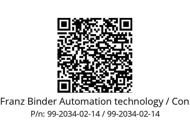   Binder (Franz Binder Automation technology / Connectors) 99-2034-02-14 / 99-2034-02-14