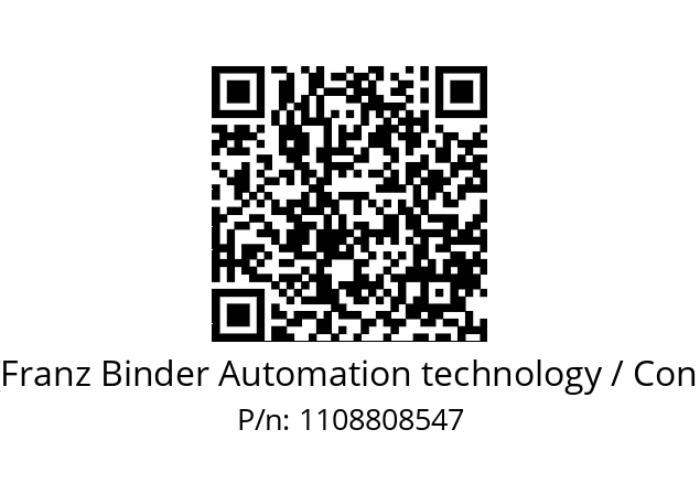   Binder (Franz Binder Automation technology / Connectors) 1108808547