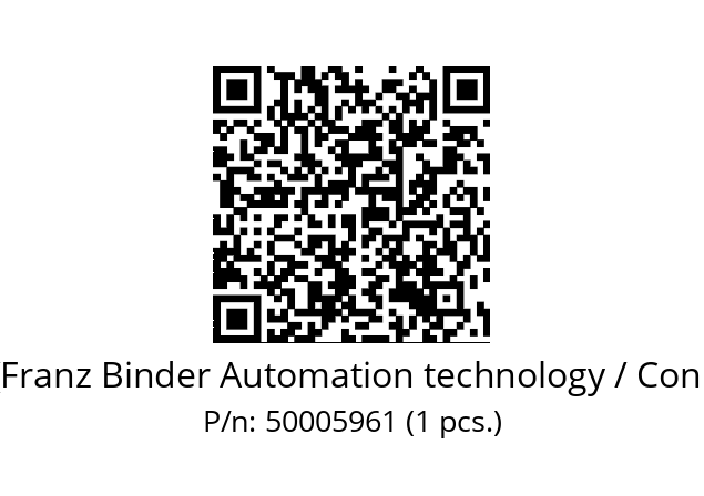   Binder (Franz Binder Automation technology / Connectors) 50005961 (1 pcs.)