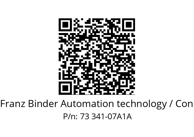   Binder (Franz Binder Automation technology / Connectors) 73 341-07A1A