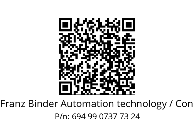   Binder (Franz Binder Automation technology / Connectors) 694 99 0737 73 24