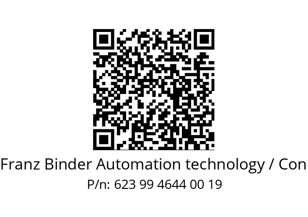   Binder (Franz Binder Automation technology / Connectors) 623 99 4644 00 19