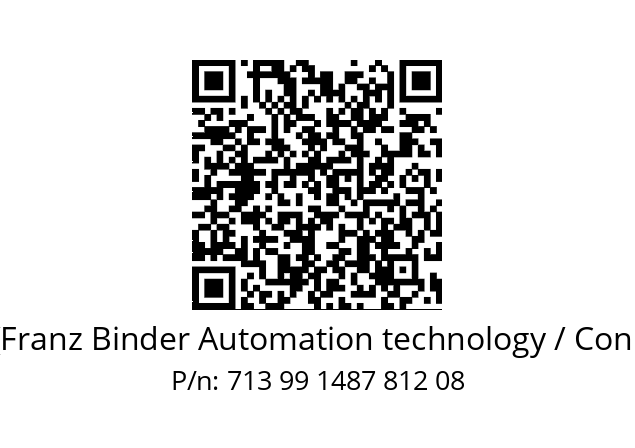   Binder (Franz Binder Automation technology / Connectors) 713 99 1487 812 08