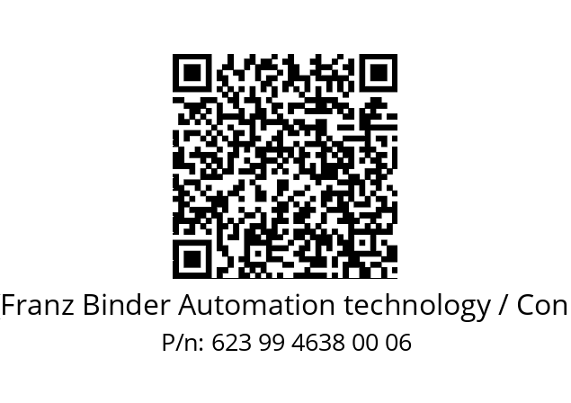   Binder (Franz Binder Automation technology / Connectors) 623 99 4638 00 06