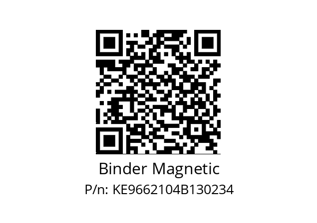   Binder Magnetic KE9662104B130234