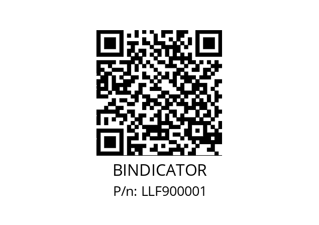   BINDICATOR LLF900001