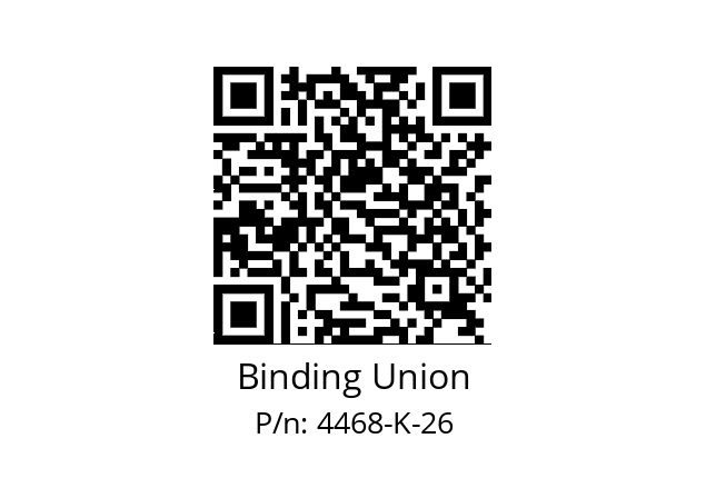   Binding Union 4468-K-26