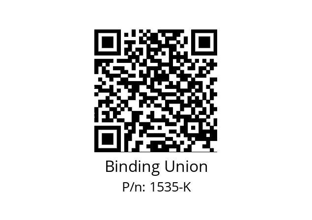   Binding Union 1535-K