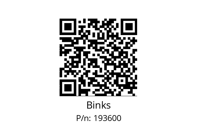   Binks 193600