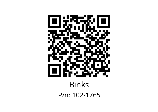   Binks 102-1765