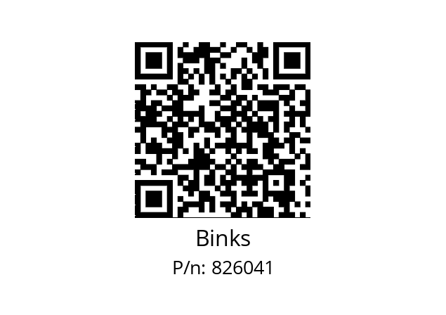   Binks 826041