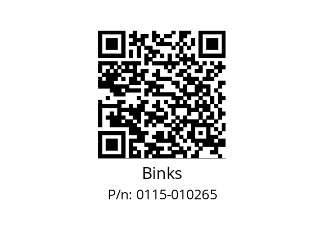   Binks 0115-010265