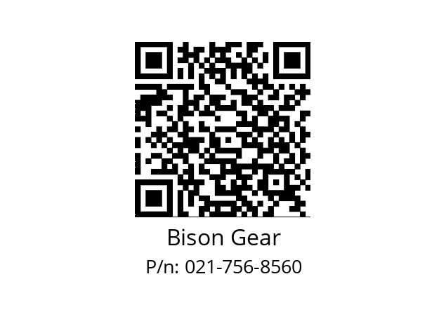   Bison Gear 021-756-8560