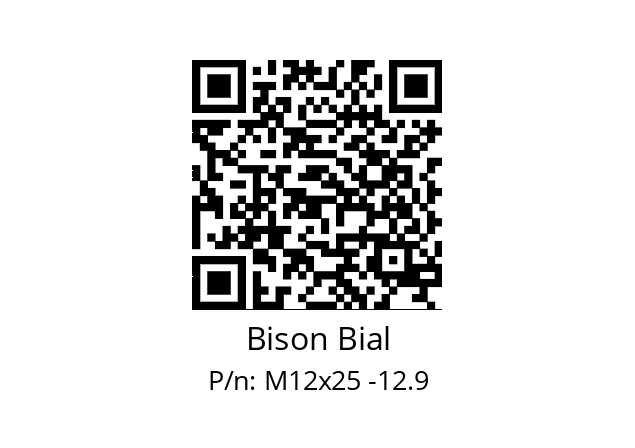   Bison Bial M12x25 -12.9