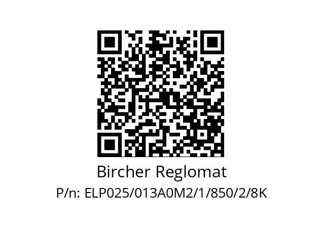   Bircher Reglomat ELP025/013A0M2/1/850/2/8K