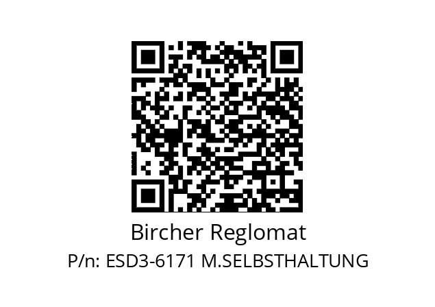   Bircher Reglomat ESD3-6171 M.SELBSTHALTUNG