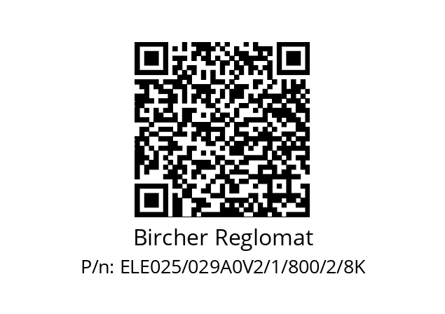   Bircher Reglomat ELE025/029A0V2/1/800/2/8K