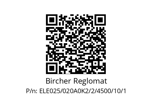   Bircher Reglomat ELE025/020A0K2/2/4500/10/1