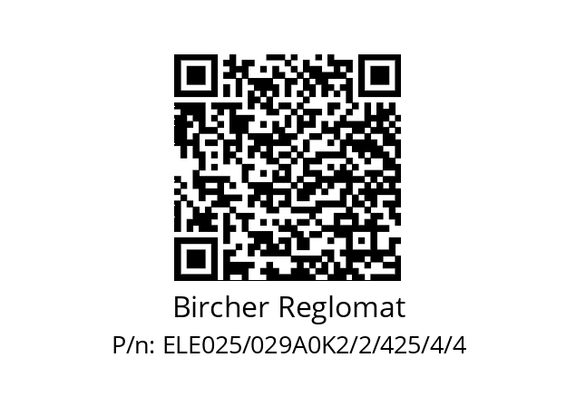   Bircher Reglomat ELE025/029A0K2/2/425/4/4