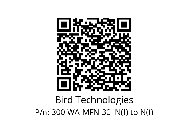   Bird Technologies 300-WA-MFN-30  N(f) to N(f)