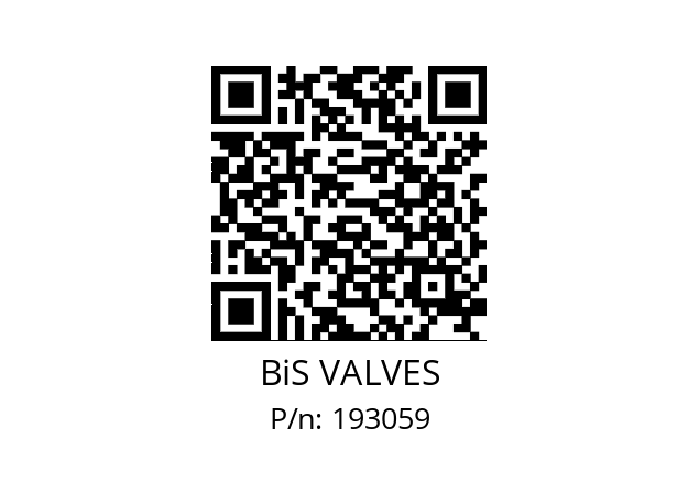   BiS VALVES 193059