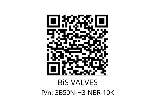   BiS VALVES 3B50N-H3-NBR-10K