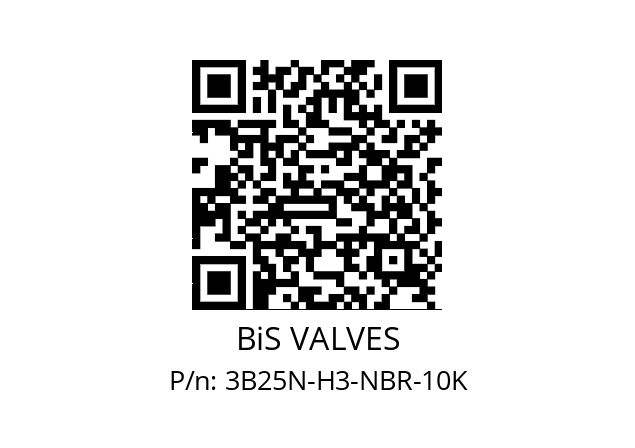   BiS VALVES 3B25N-H3-NBR-10K