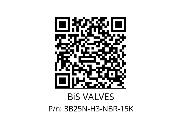   BiS VALVES 3B25N-H3-NBR-15K