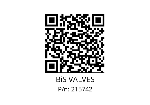   BiS VALVES 215742