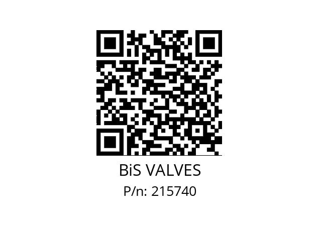   BiS VALVES 215740