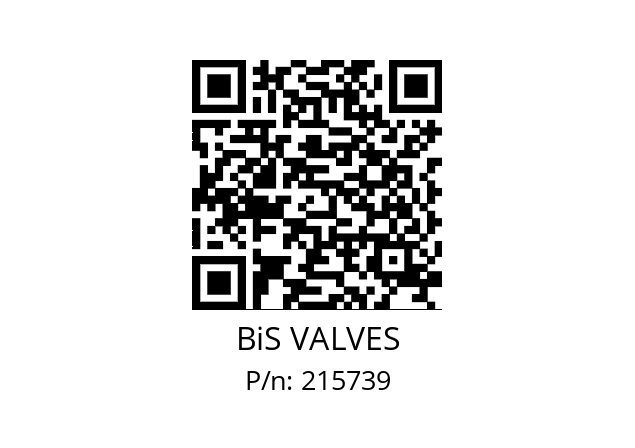   BiS VALVES 215739