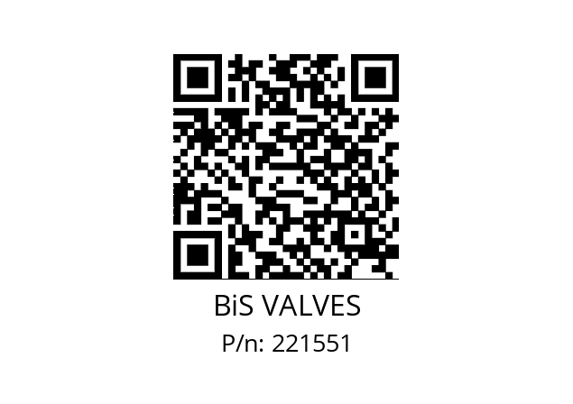   BiS VALVES 221551