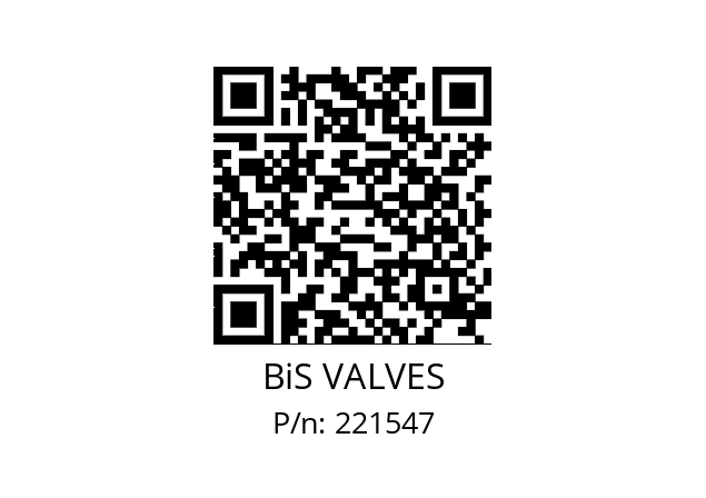   BiS VALVES 221547