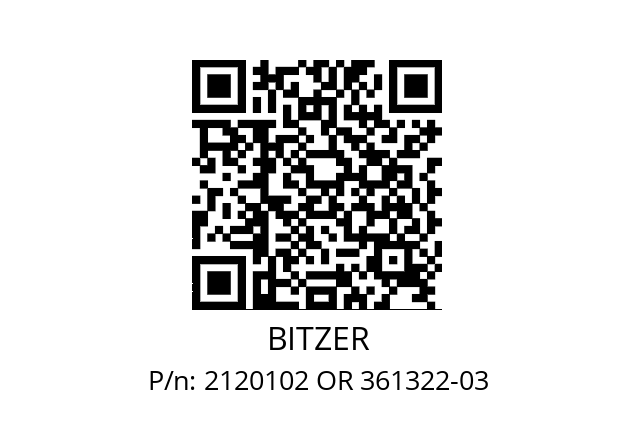   BITZER 2120102 OR 361322-03