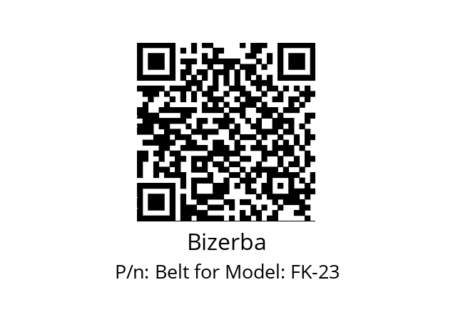   Bizerba Belt for Model: FK-23